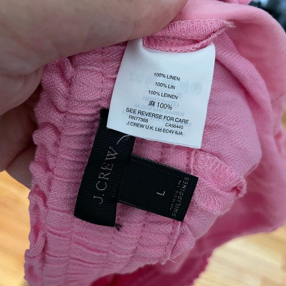 ✅Linen Drawstring Relax Elastic Tie Bubblegum pullover colorful coquette coastal - Picture 5 of 7